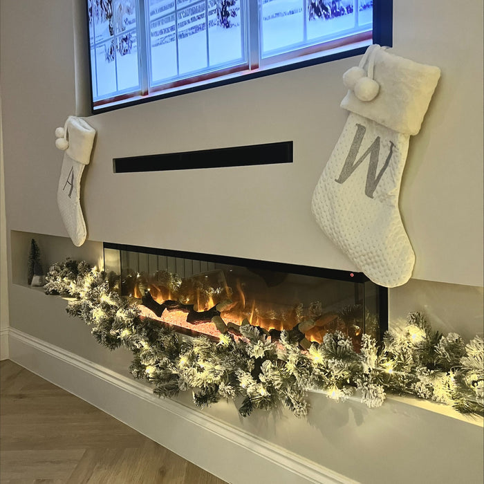 Ezee Glow 50'' Celestial Built-In Media Wall Electric Fire