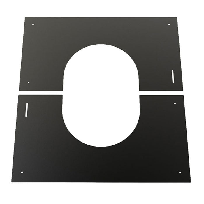ACR Gas Flue Kit 0-10° Finishing Plate 150mm