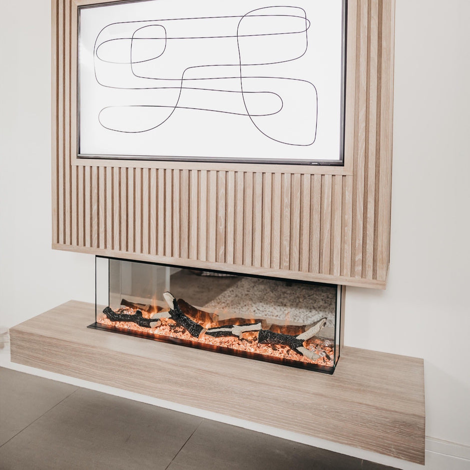 Ezee Glow 36'' Celestial Built-In Media Wall Electric Fire