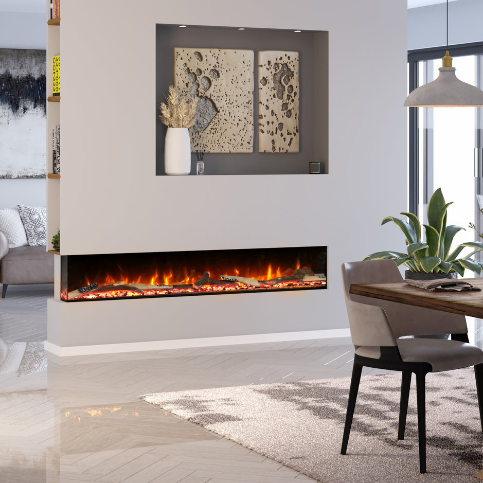 Ezee Glow 50'' Celestial Built-In Media Wall Electric Fire