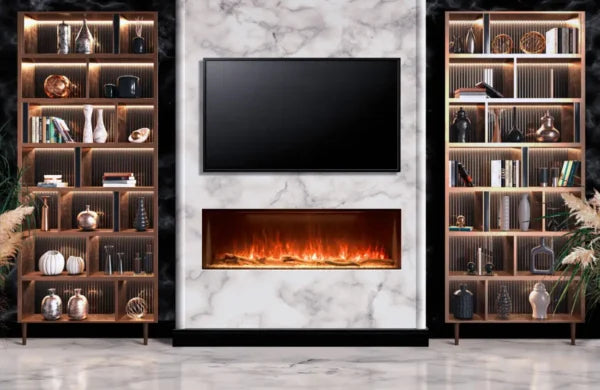 Hunter Electric Fire 72" with Real Log Bed