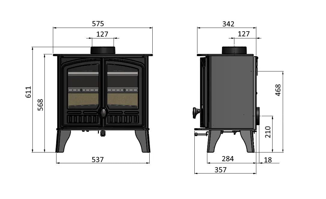 Hunter Herald 5 Slimline Eco, Double Door