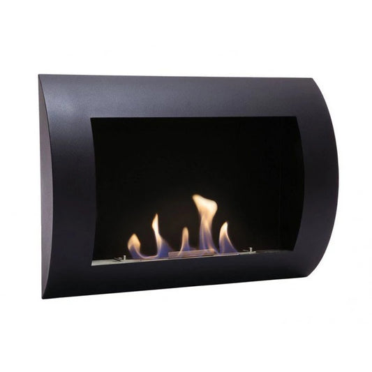 Ocean - Black Bio Wall Fireplace - Pure Flames