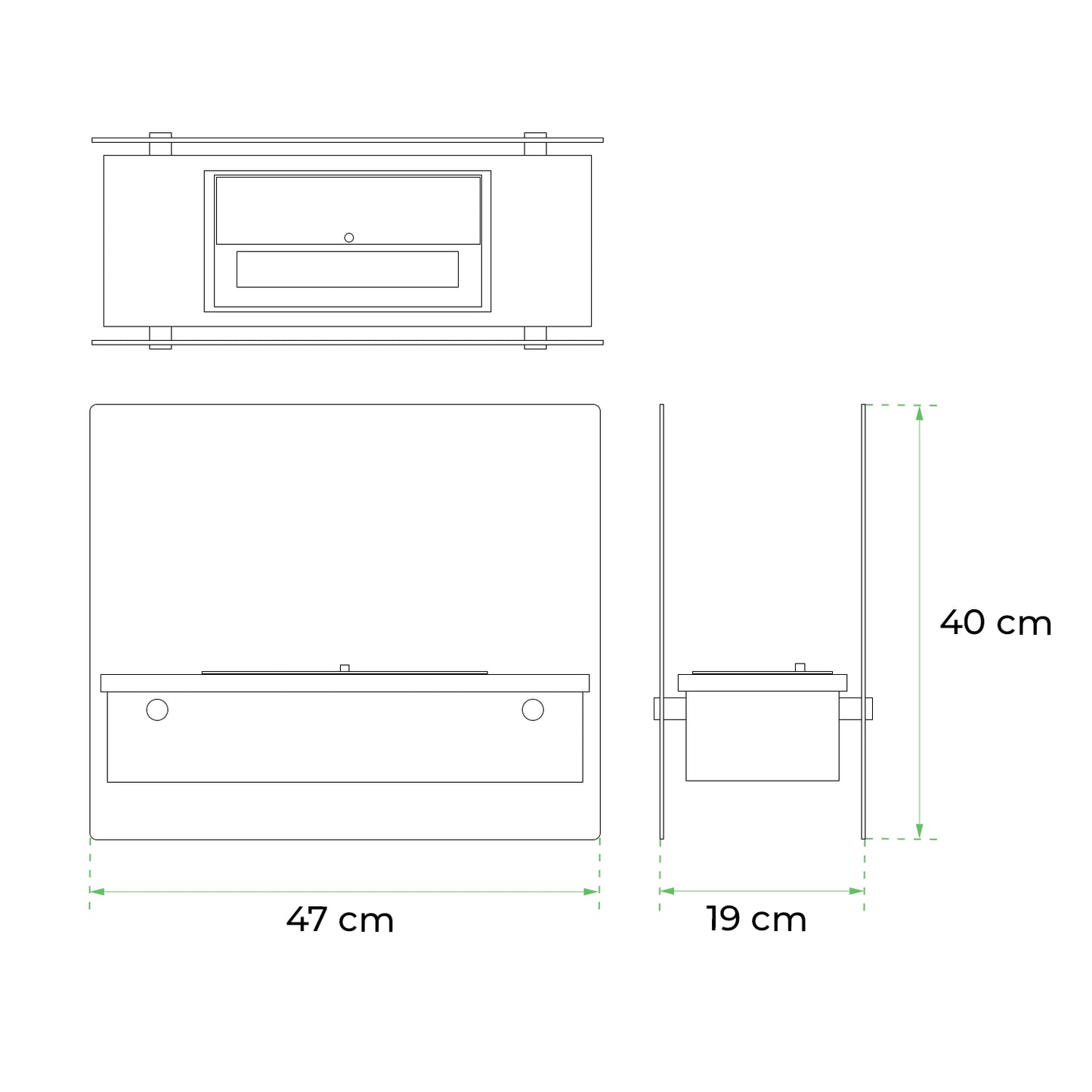 Merton Table Bio Fireplace - Pure Flames