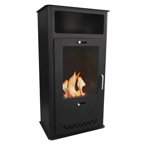 Boston - Black Bioethanol Stove - Pure Flames