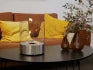 Southwark Round Tabletop Bioethanol Fireplace - Steel - Pure Flames