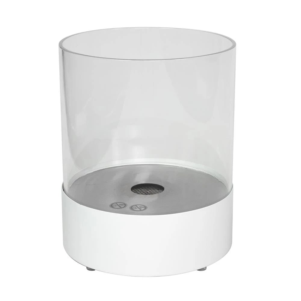 Southwark White - Round Tabletop Bioethanol Fireplace - Pure Flames
