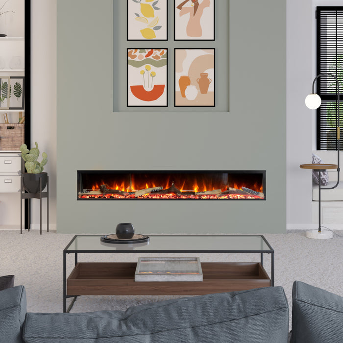 Ezee Glow 60'' Celestial Built-In Media Wall Electric Fire