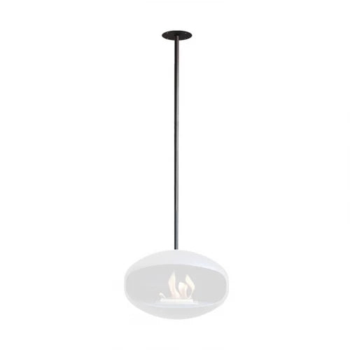 Ceiling Bracket and Rod - Matte Black - Pure Flames