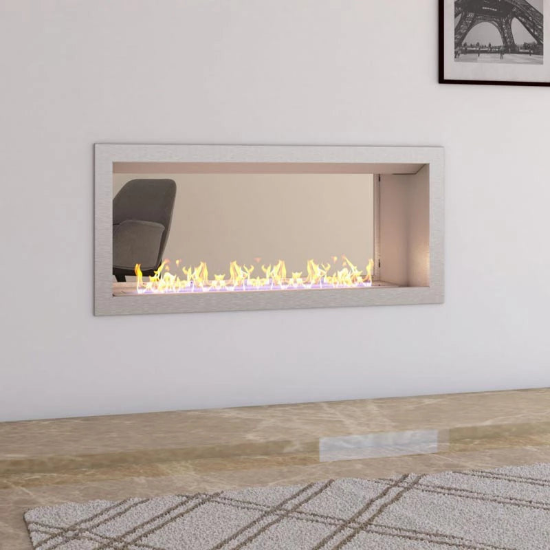 Icon Slimline Firebox FBDS1100 Steel - Pure Flames