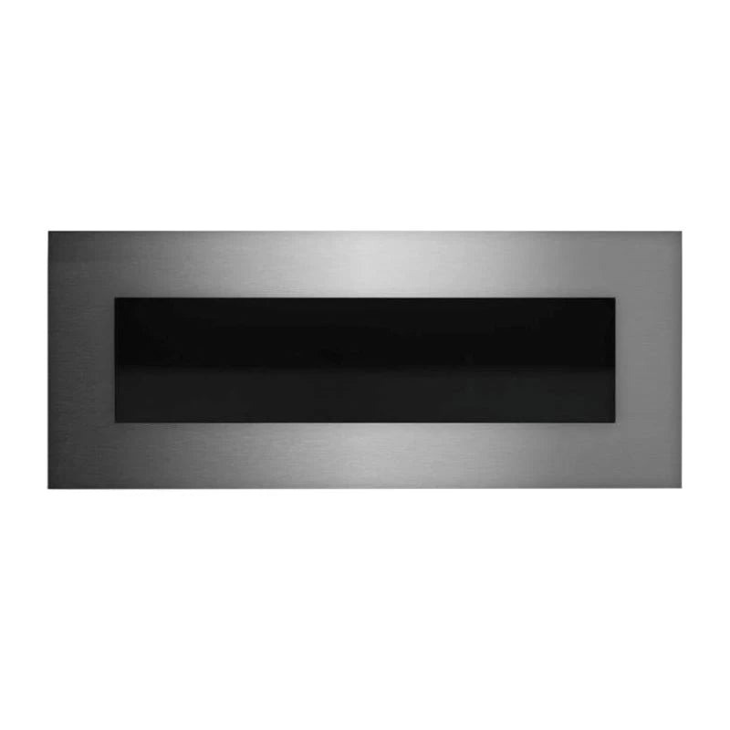 Icon Fires Nero 1450 Wall Fire - Brushed Steel - Pure Flames