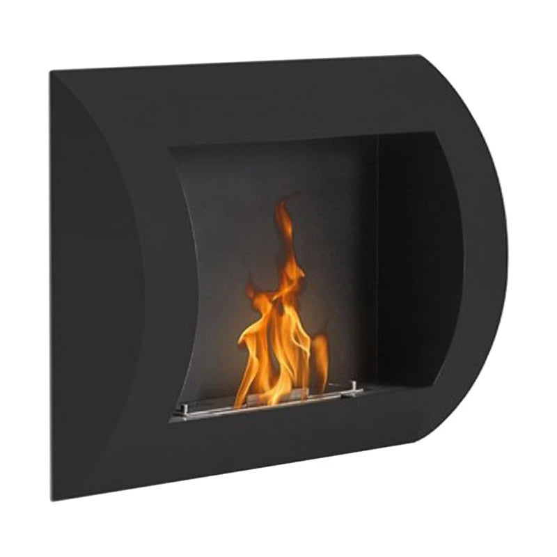 Ocean - Black Bio Wall Fireplace - Pure Flames