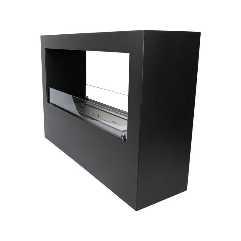 Lansing L - Black Freestanding Bioethanol Fireplace - Pure Flames