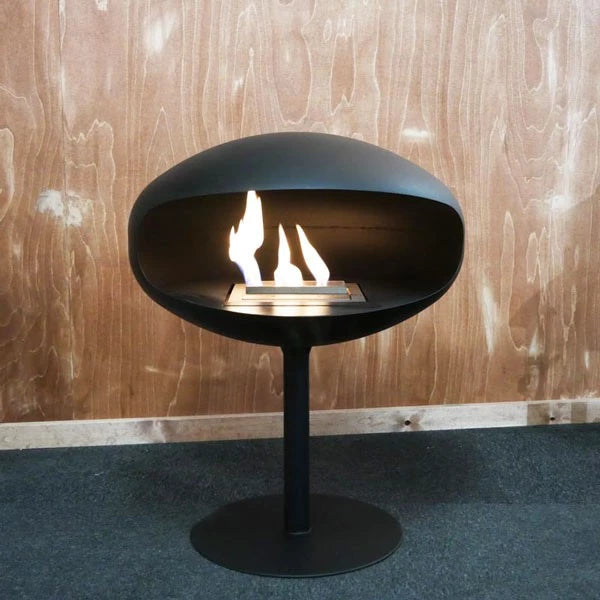 Cocoon Pedestal - Black with a Black Base - Pure Flames
