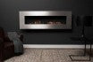 Icon Fires Nero 1750 Wall Fire - Brushed Steel - Pure Flames