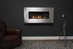 Icon Fires Nero 1450 Wall Fire - Brushed Steel - Pure Flames