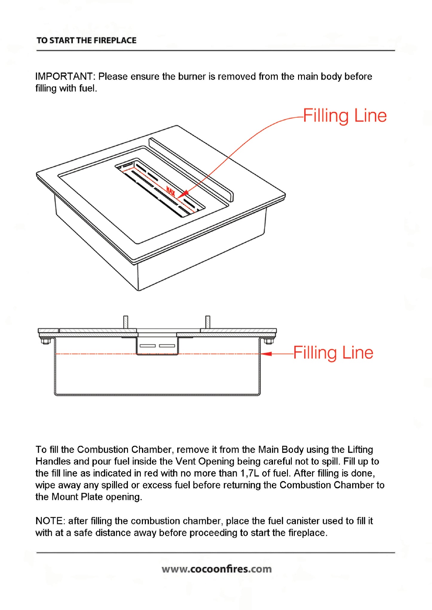 Cocoon Aeris White with white pole - Pure Flames