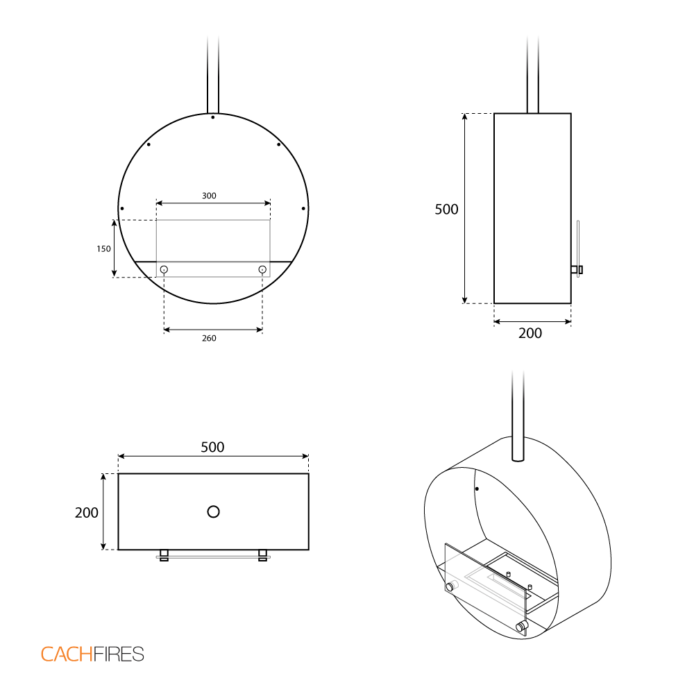 Ottawa Steel - 50 cm - Pure Flames