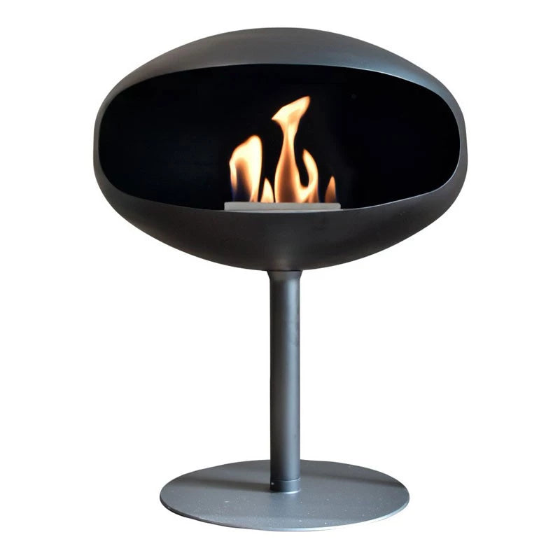 Cocoon Pedestal - Black with a Black Base - Pure Flames