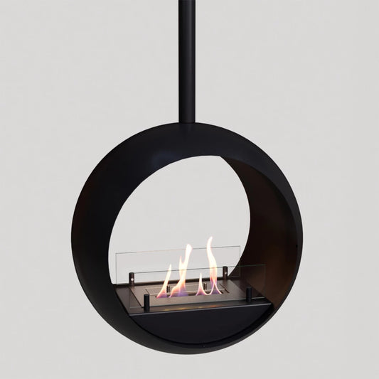 Edmonton 2-sided Suspended Bioethanol Fireplace - Pure Flames