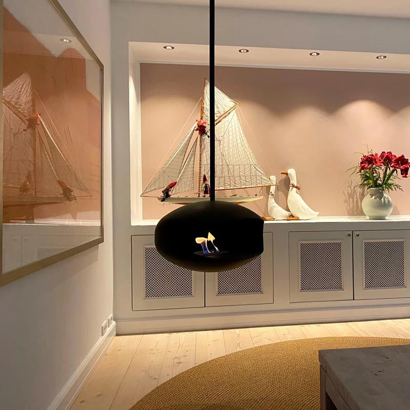 Cocoon Aeris - Matte Black with Black Rod - Pure Flames