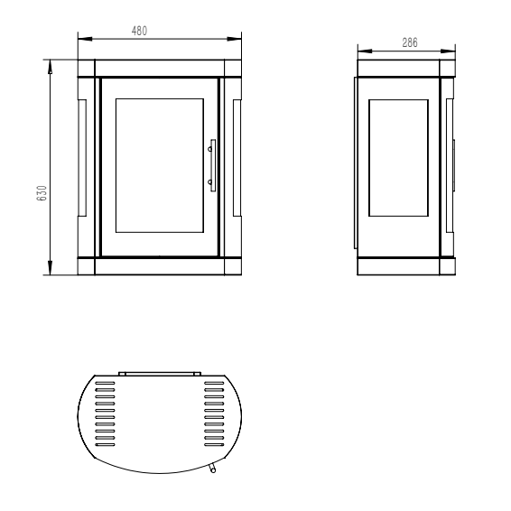 Oregon - Wall-mounted Bioethanol Stove - Pure Flames