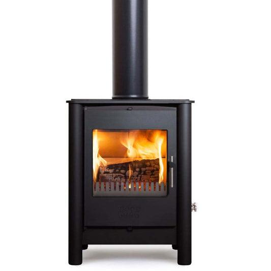 Esse 525 Black 5kw Stove With Black Pillars