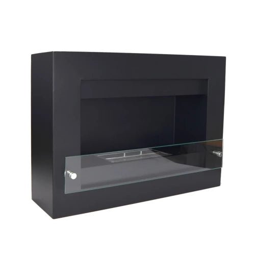 Nebraska Black - Wall Mounted Biofireplace - Pure Flames