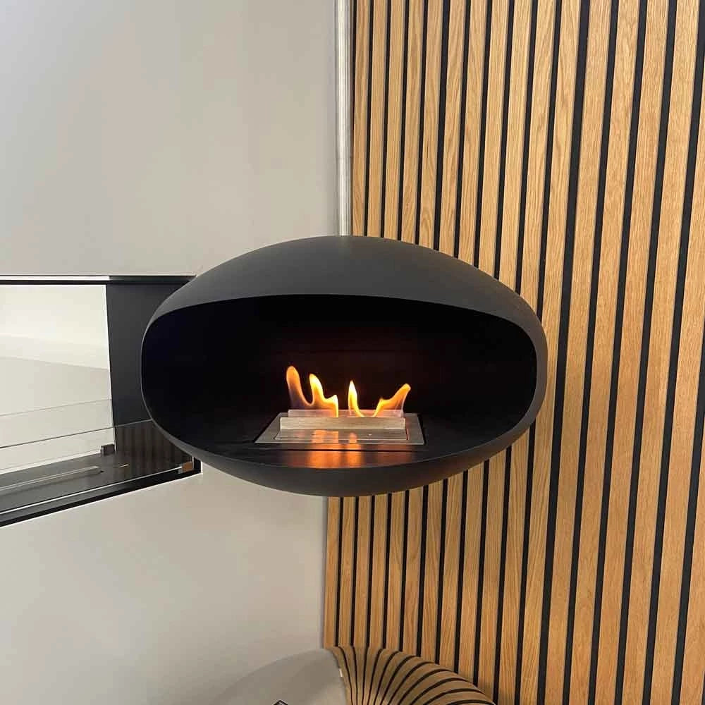 Cocoon Aeris - Black with Steel Mounting Pole - Pure Flames