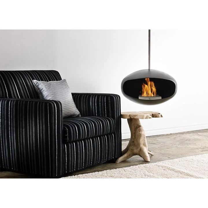 Cocoon Aeris - Black with Steel Mounting Pole - Pure Flames