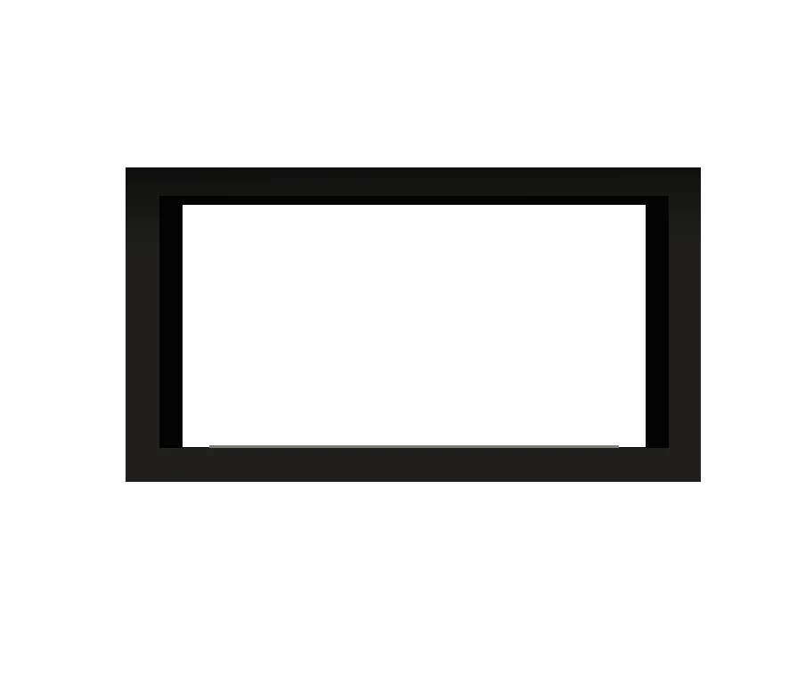 Icon Slimline Firebox FBDS1100 Black - Pure Flames