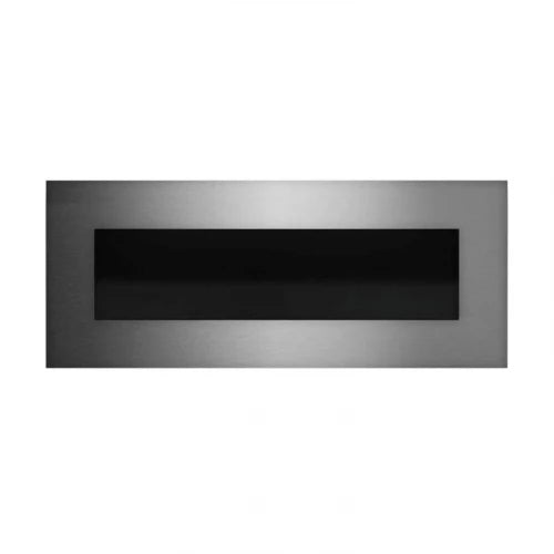 Icon Fires Nero 1150 Wall Fire - Brushed Steel - Pure Flames