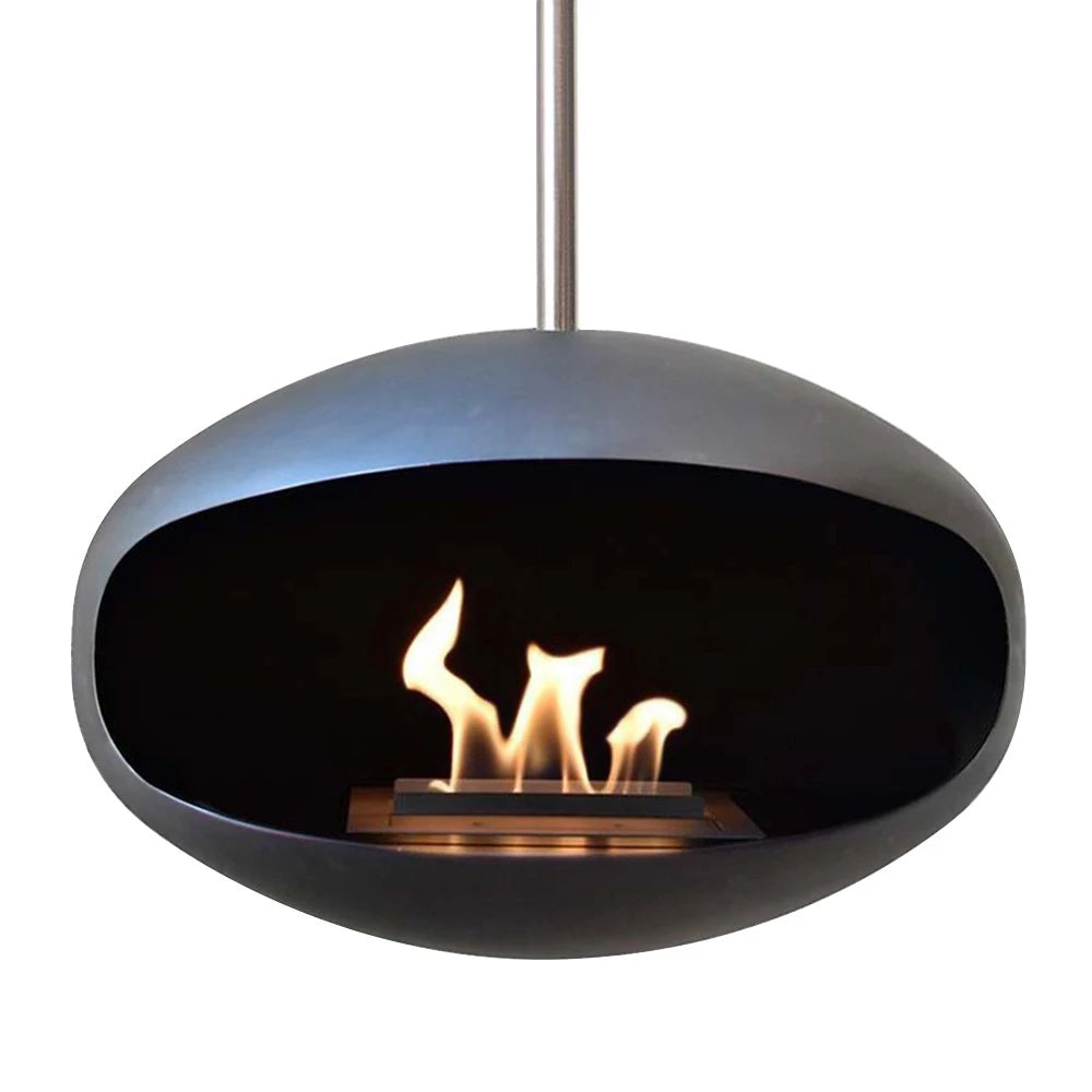 Cocoon Aeris - Black with Steel Mounting Pole - Pure Flames
