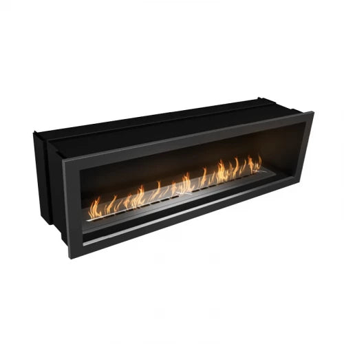 Icon Fires Firebox Sfb1100 - Brushed Steel - Pure Flames