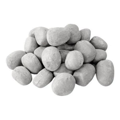Ceramics Pebbles Grey - 24 Pieces - Pure Flames