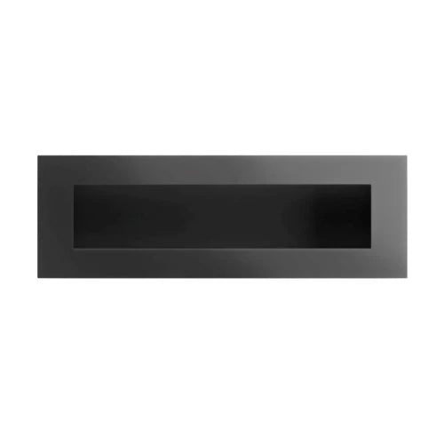 Icon Fires Nero 1750 Wall Fire - Brushed Steel - Pure Flames