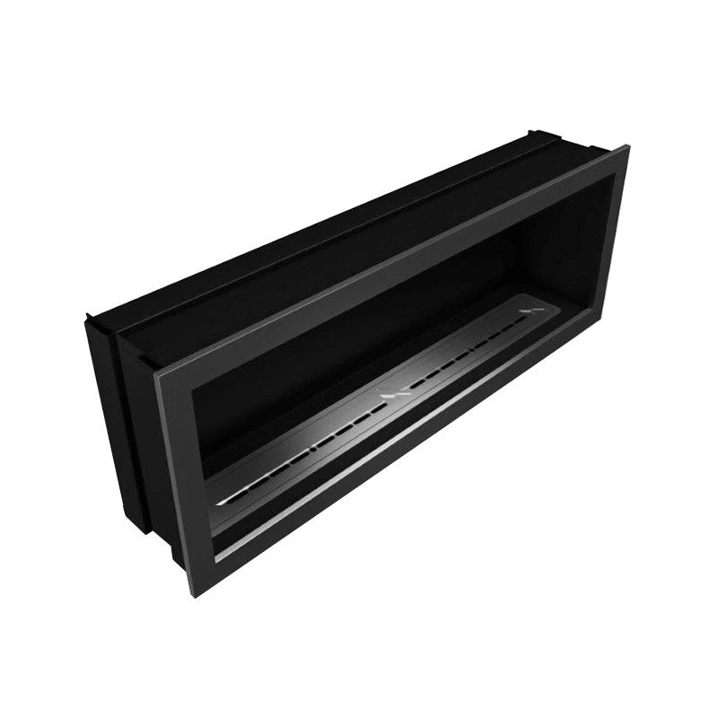 Icon Slimline Firebox SFB1650 Brushed Steel - Pure Flames