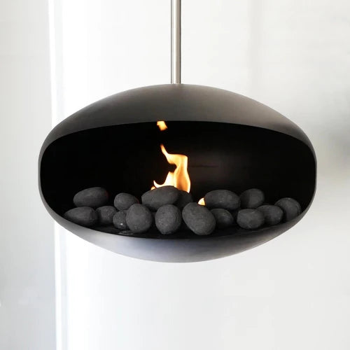 Ceramics Pebbles Black - 24 Pieces - Pure Flames