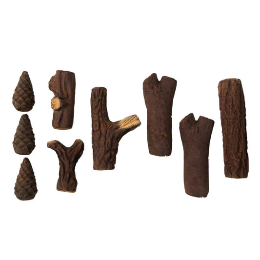 Ceramics Wood 9 pcs. - Pure Flames
