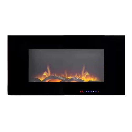 Azurite 91 cm - Wall-Mounted Electric Fireplace - Pure Flames