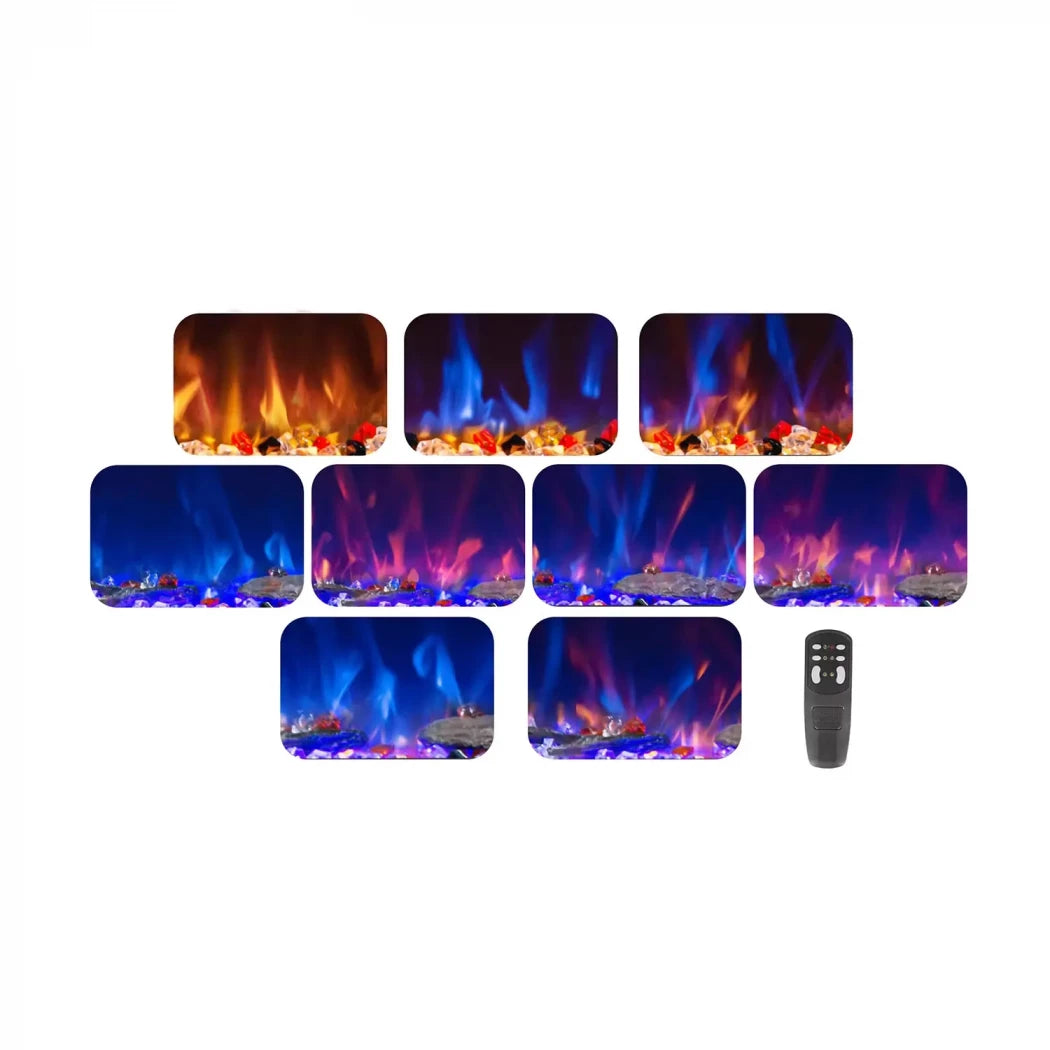 Azurite 127 cm - Wall-mounted Electric Fireplace - Pure Flames