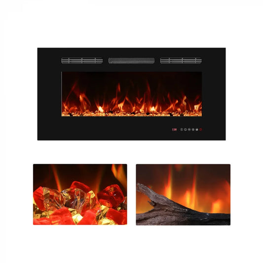 Titanite 91 cm - Built-in electric fireplace - Pure Flames