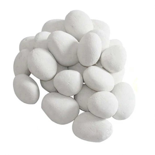 Ceramics Pebbles White - 24 Pieces - Pure Flames